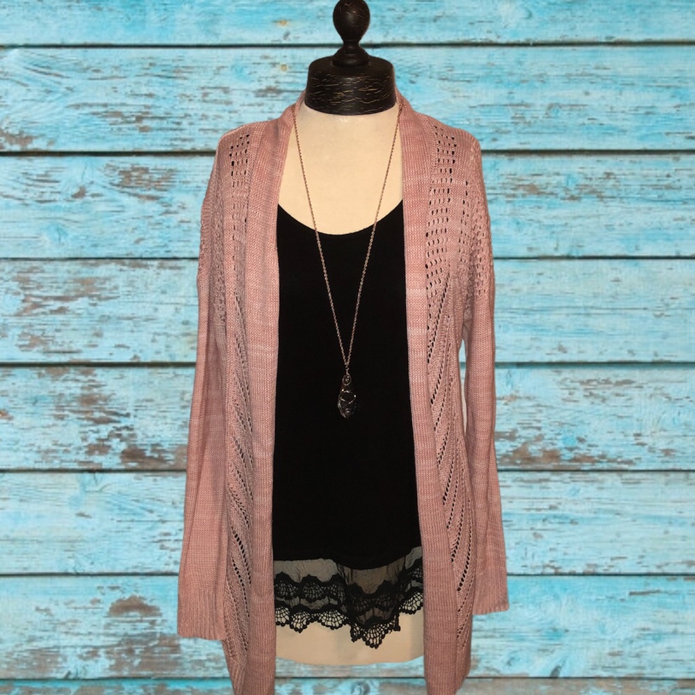 NWT Blush Pink Cardigan Sweater Spring